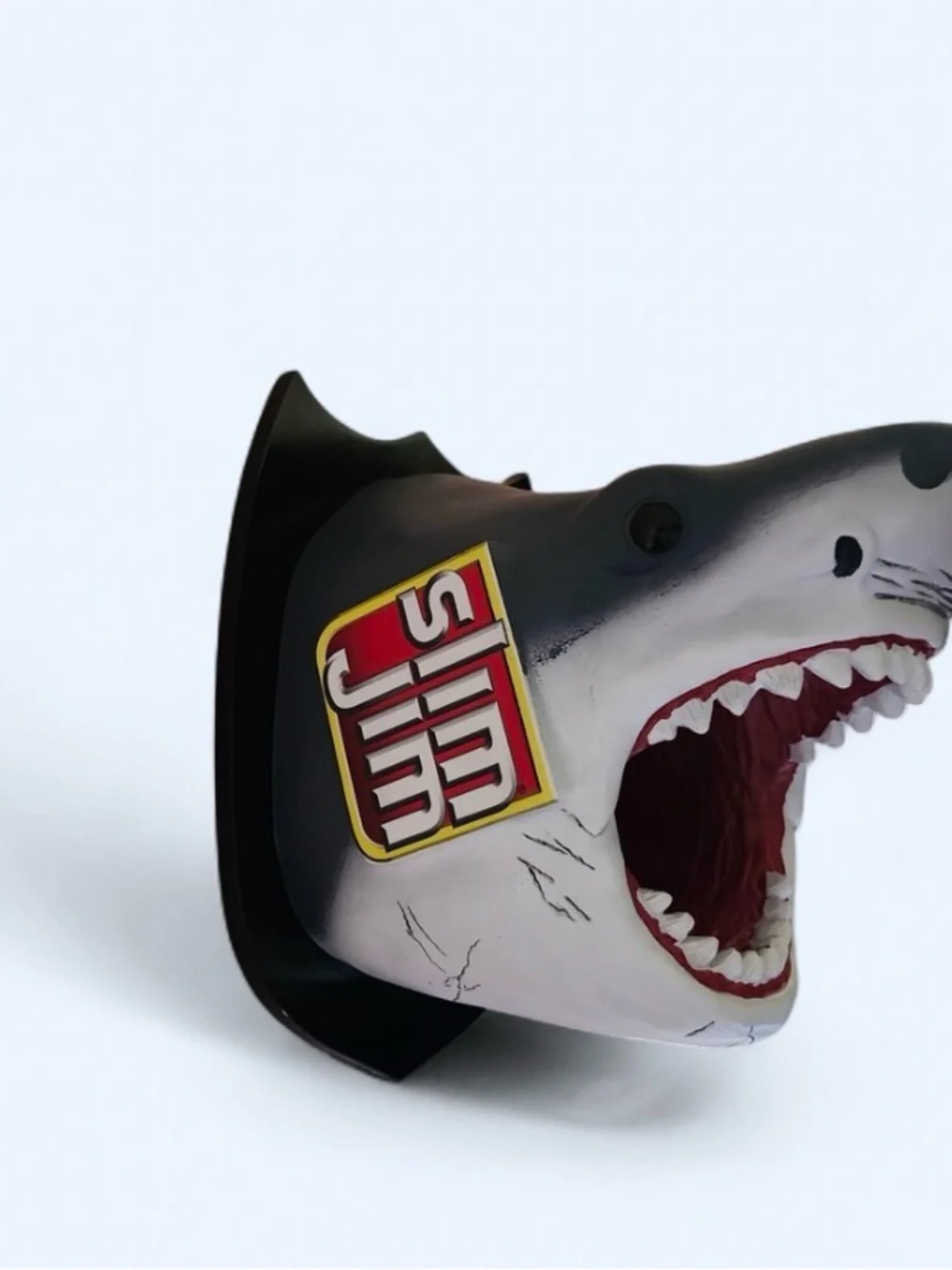 Slim Jim Shark Head Wall Mount with Red Mouth Accent